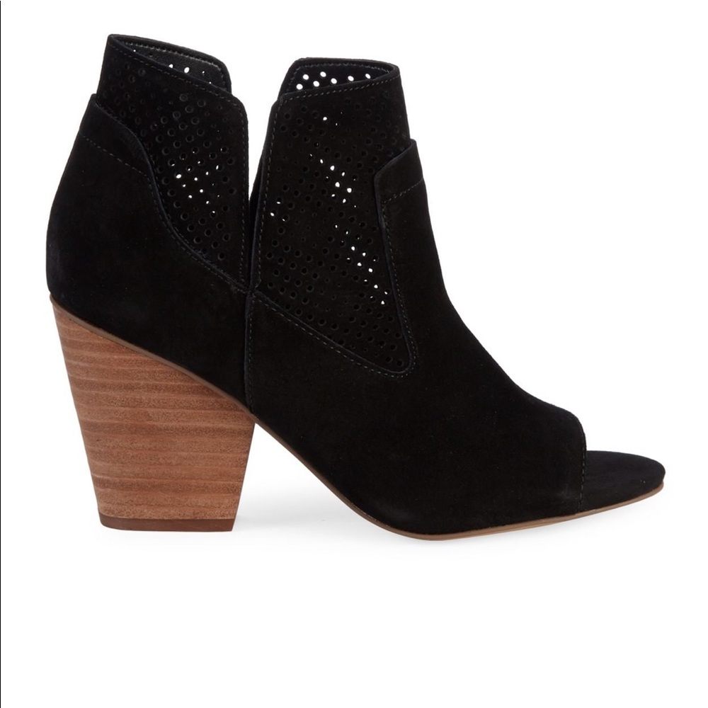 🌿Steven by Steve Madden Suede Peep Toe Bootie